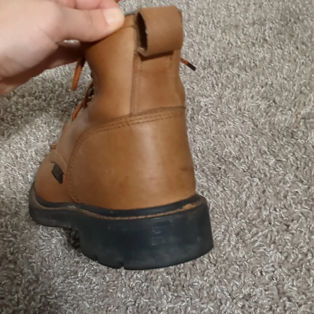Vintage Ariat Leather Work Lace Up Booties